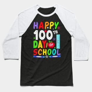 Happy 100th Day of School Shirt for Teacher or Child 100 Days Baseball T-Shirt